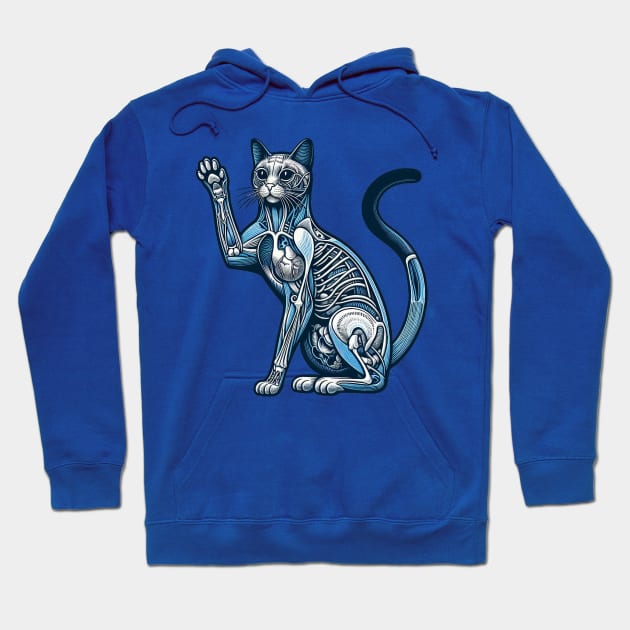 cat anatomy Hoodie by wizooherb